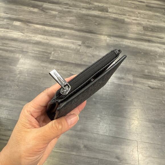 Michael Kors Mens Cooper Square Zip Wallet Black Unisex - Picture 2 of 7